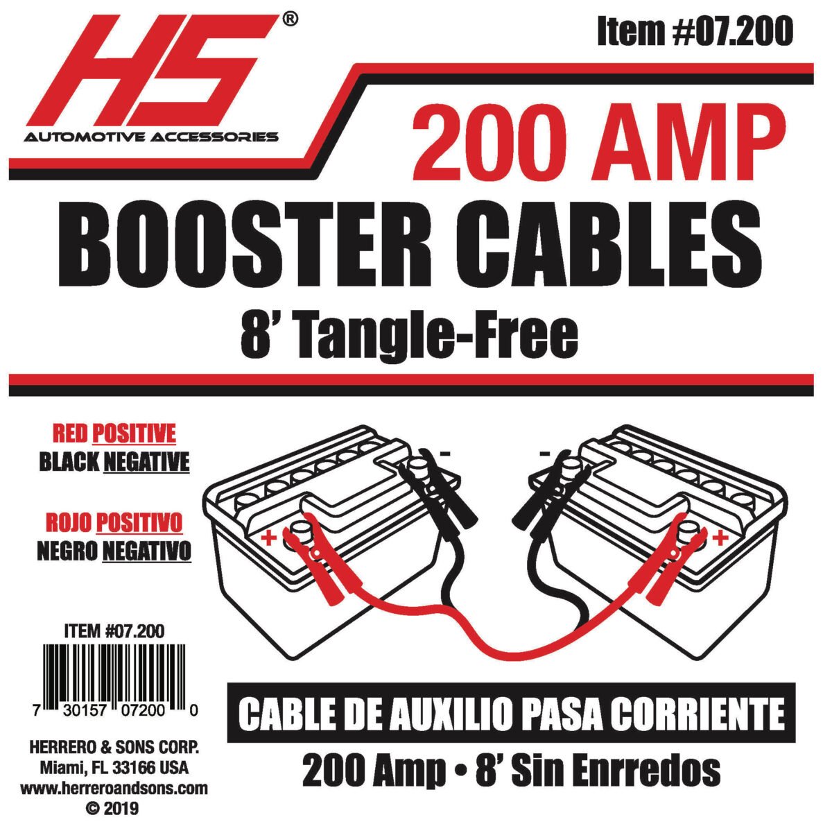 BOOSTER CABLE 07.200 OUTLINES